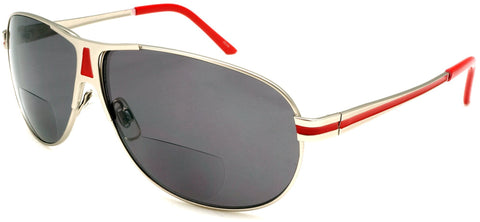 BiFocal Sun Readers Classic Pilot Military Reading Sunglasses Sun Readers Red-Samba Shades
