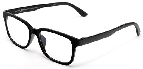 Blue Blockers Computer Screen Glasses Anti Glare and Anti Scratch Break Resistant High Flexibility TR90 Black-Samba Shades