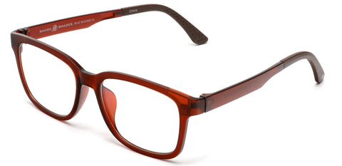 Blue Blockers Computer Screen Glasses Anti Glare and Anti Scratch Break Resistant High Flexibility TR90 Brown-Samba Shades