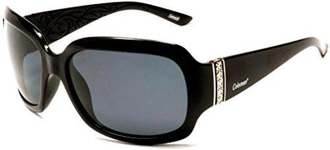 Coleman Women's CC1 6024 Polarized Sunglasses Audrey Hepburn Style - Black-Samba Shades