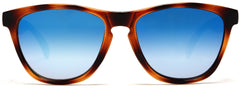 Don and Audrey Form Horn Rimmed Sunglasses Brown Orange-Samba Shades