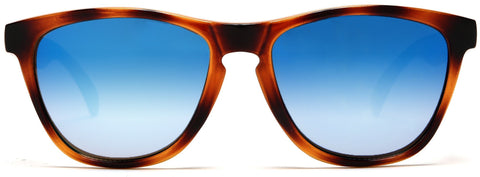 Don and Audrey Form Horn Rimmed Sunglasses Brown Orange-Samba Shades