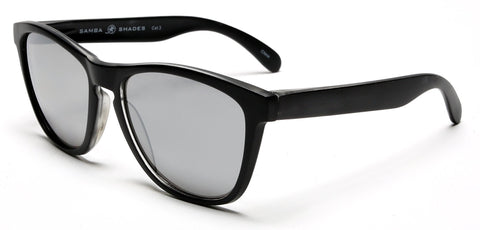 Don and Audrey Form Horn Rimmed Sunglasses Chill Black-Samba Shades