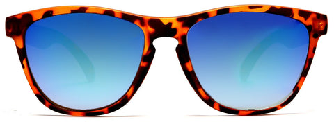 Don and Audrey Form Horn Rimmed Sunglasses Orange Brown-Samba Shades