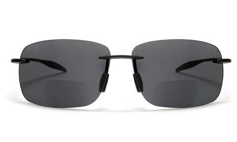 Maui Sports Navigator Bi-Focal Sun Readers Sunglasses Ultra Flex TR90 Black-Samba Shades