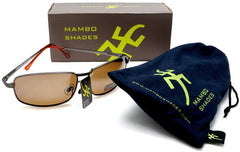 Men's Polarized Wide Navigator Pilot Military Style Sunglasses - James Dean Racer Style - Silver-Samba Shades