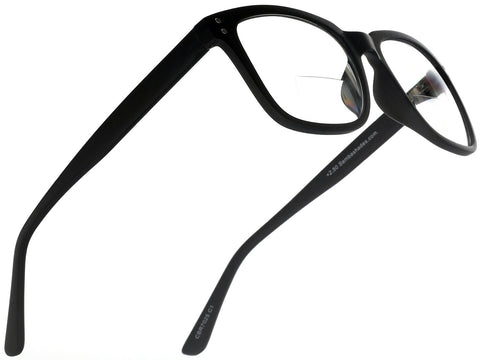 Onyx Skye Samba Shades Bi-Focal Black Oversized Square Readers Magnification Glasses
