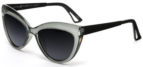 Polarized Classic Modern Marilyn Cat Eye Sunglasses Green-Samba Shades