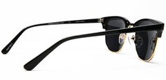 Polarized Horn Rimmed Vintage Sunglasses Black-Samba Shades