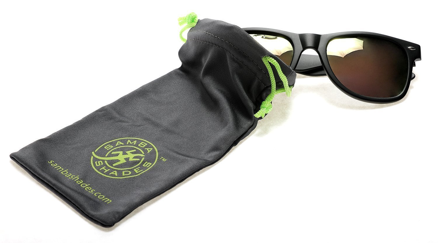 Polarized Modern Venice Horn Rimmed Sunglasses - Black Gold-Samba Shades