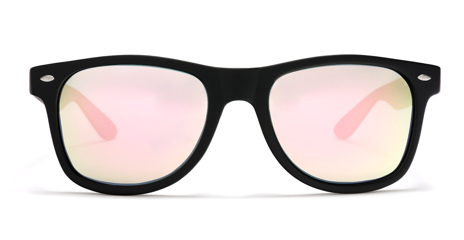 Polarized Modern Venice Horn Rimmed Sunglasses - Black Gold-Samba Shades