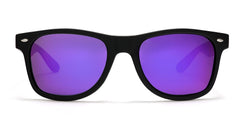 Polarized Modern Venice Horn Rimmed Sunglasses - Black Purple-Samba Shades