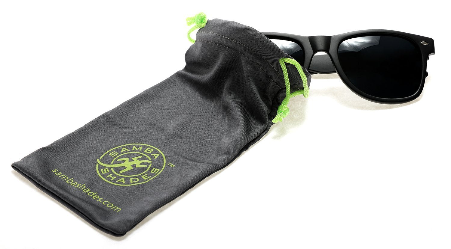 Polarized Modern Venice Horn Rimmed Sunglasses - Black Smoke-Samba Shades