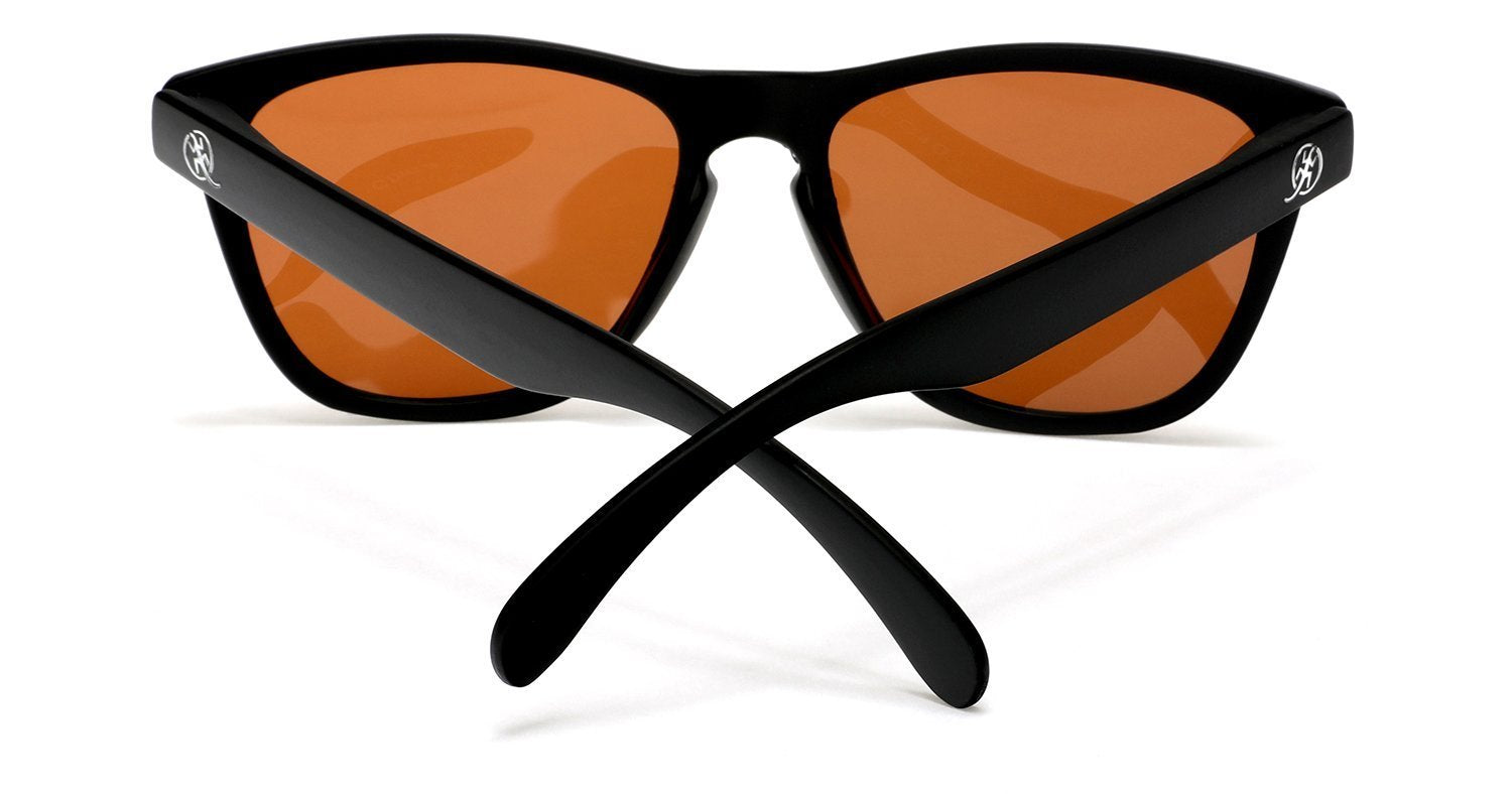 Polarized New Cool Factor Horn Rimmed Sunglasses - Black Brown-Samba Shades