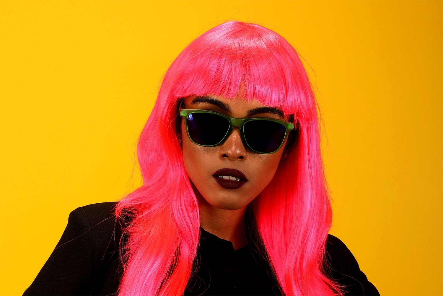 Polarized New Cool Factor Horn Rimmed Sunglasses - Green Blue-Samba Shades