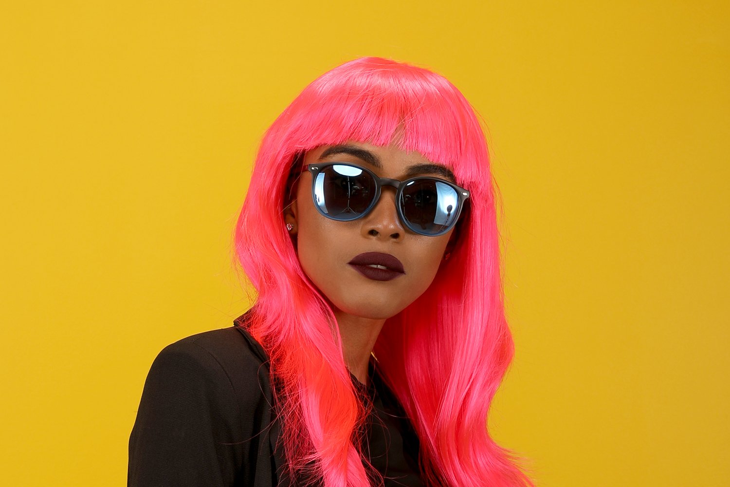 Polarized Round Verona Horn Rimmed Sunglasses - Black Blue-Samba Shades