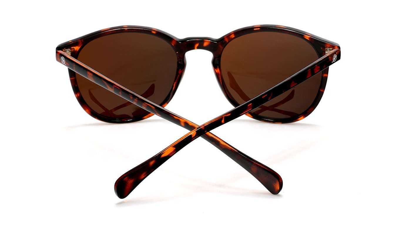 Polarized Round Verona Horn Rimmed Sunglasses - Brown Tortoise-Samba Shades