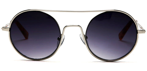 Round Janice Lennon Vintage Fashion Sunglasses Chill Silver-Samba Shades
