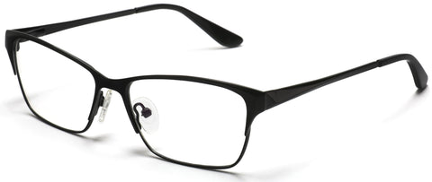 Tango Optics Browline Metal Eyeglasses Frame Luxe RX Stainless Steel Mary Sherman Morgan For Prescription Lens-Samba Shades