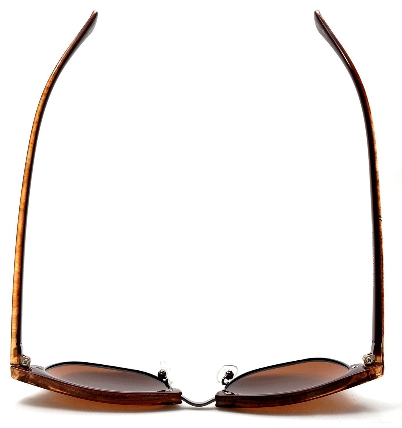 Unisex Classic Polarized Brow line Horn Rimmed Sunglasses - Vivien & Malcolm-Samba Shades