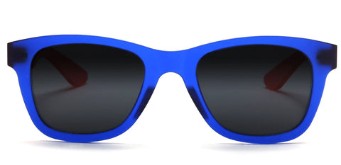 Valencia Polarized Horn Rimmed Sunglasses TR90 Unbreakable Construction Blue-Samba Shades
