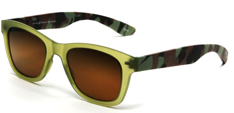Valencia Polarized Horn Rimmed Sunglasses TR90 Unbreakable Construction Olive-Samba Shades