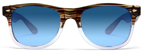 Vintage Horn Rimmed Sunglasses Weekender Olive White-Samba Shades