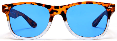 Vintage Horn Rimmed Sunglasses Weekender Orange White-Samba Shades