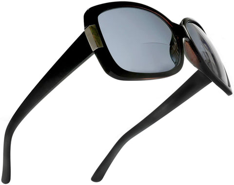 Women's BiFocal Sun Readers Sunglasses Jackie O Black-Samba Shades