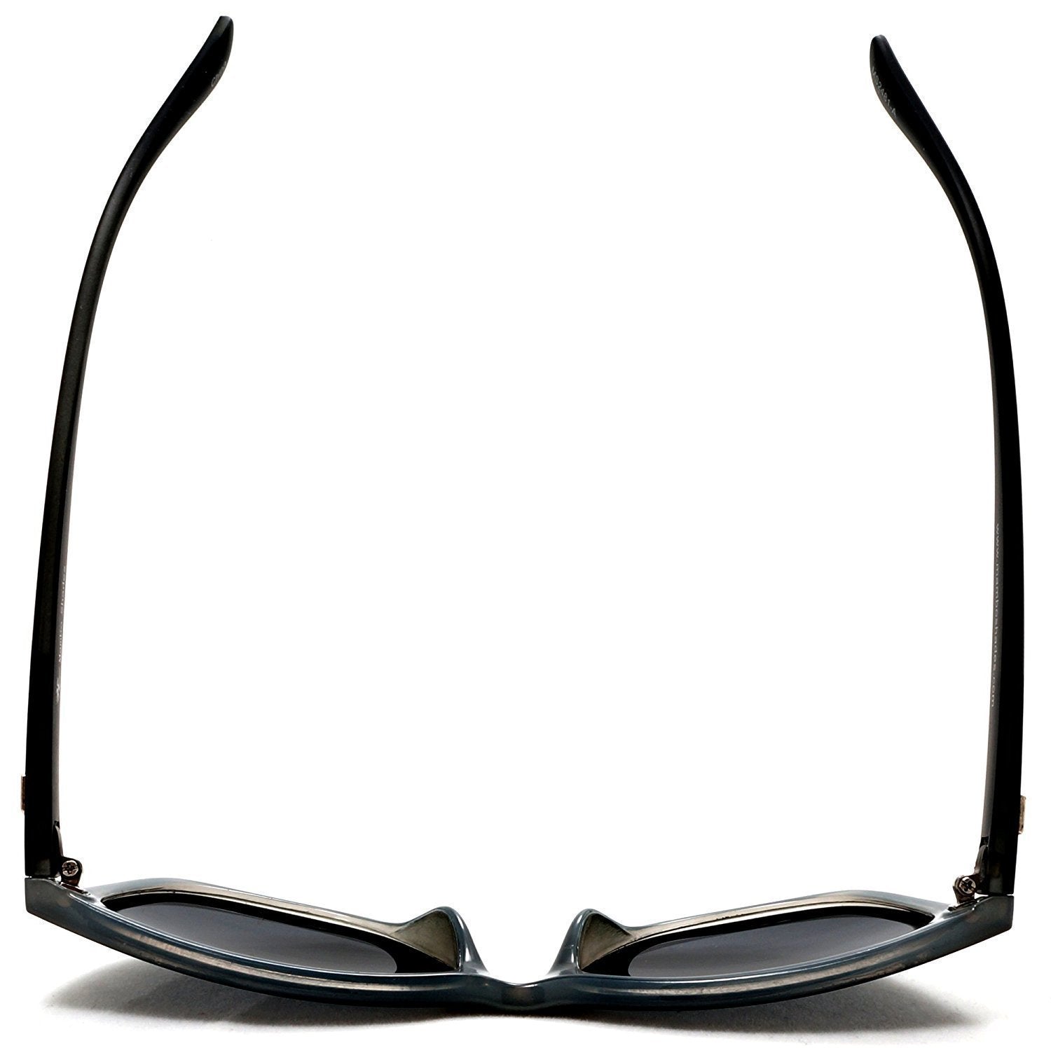 Women's Classic Polarized Horn Rimmed Sunglasses - "True Love" - Black-Samba Shades