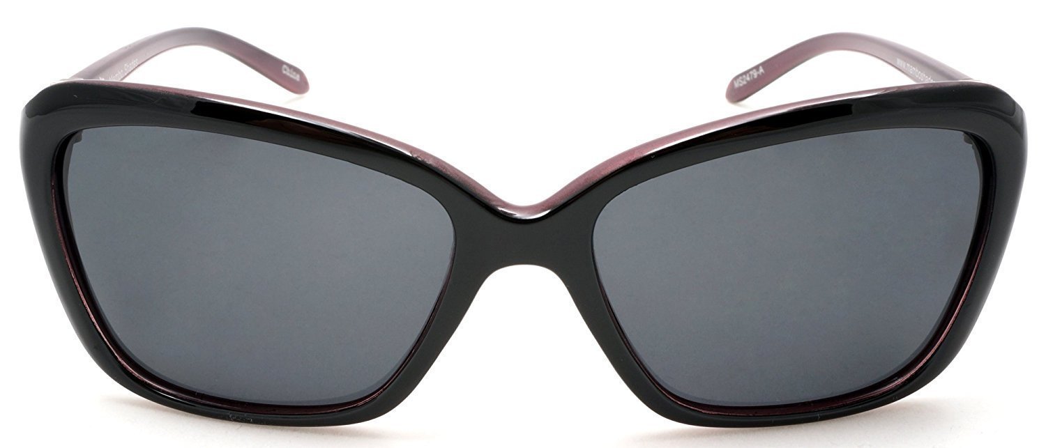 Women's Retro Polarized Butterfly Sunglasses - Grace Kelly "Too Hot to Handle" - Burgundy-Samba Shades