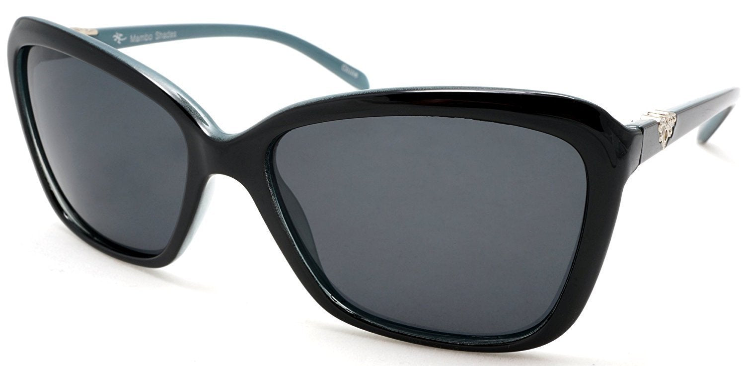 Women's Retro Polarized Butterfly Sunglasses - Grace Kelly "Too Hot to Handle" - Blue-Samba Shades