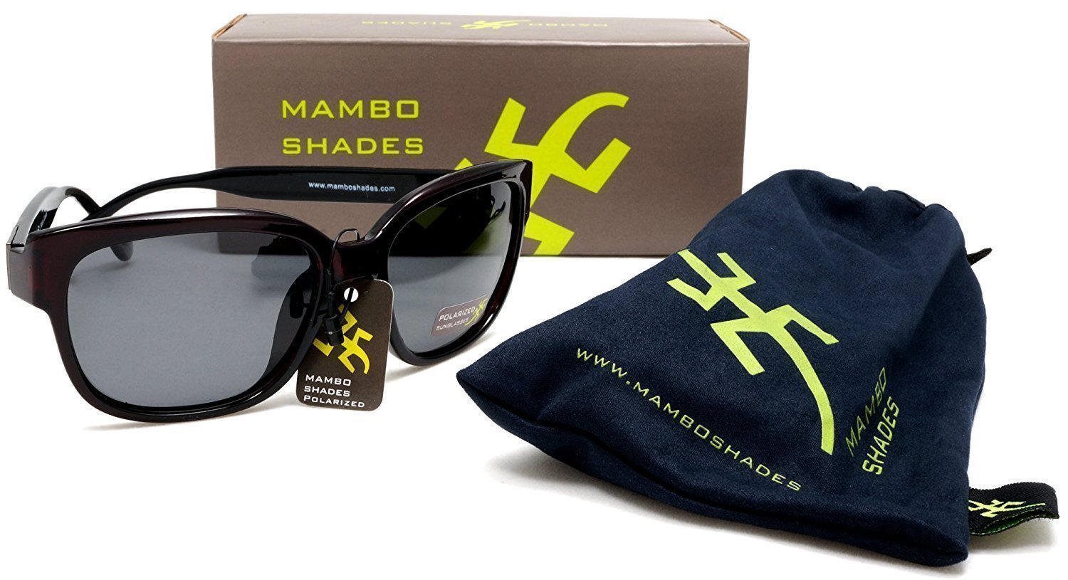 Women's Retro Polarized Horn Rimmed Sunglasses - Gloria Swanson - Black & Red-Samba Shades