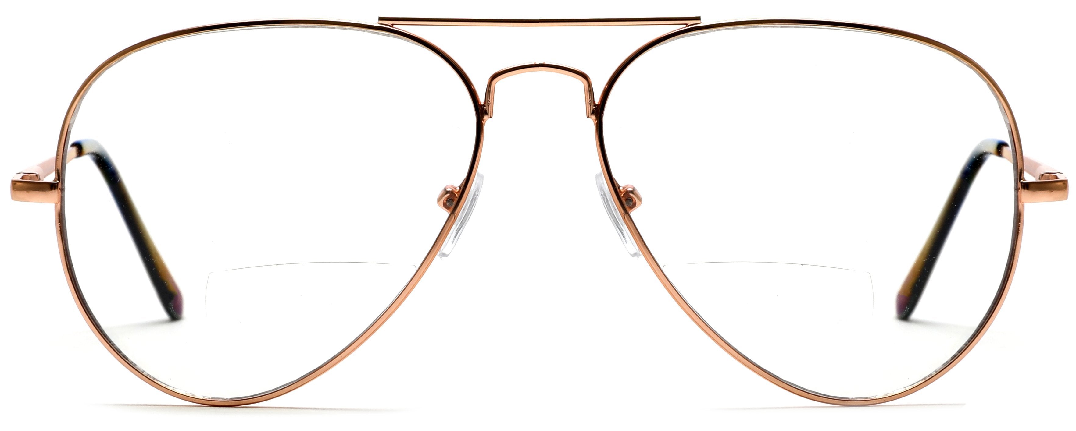 Beach Copper Tango Optics Bi-Focal Pink Pilot Glasses Readers Magnification Rx