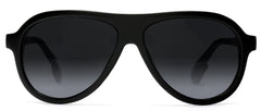 Bi-Focal Sun Readers Pilot Military Cool Factor Sunshade Sunglasses Matte Black-Samba Shades