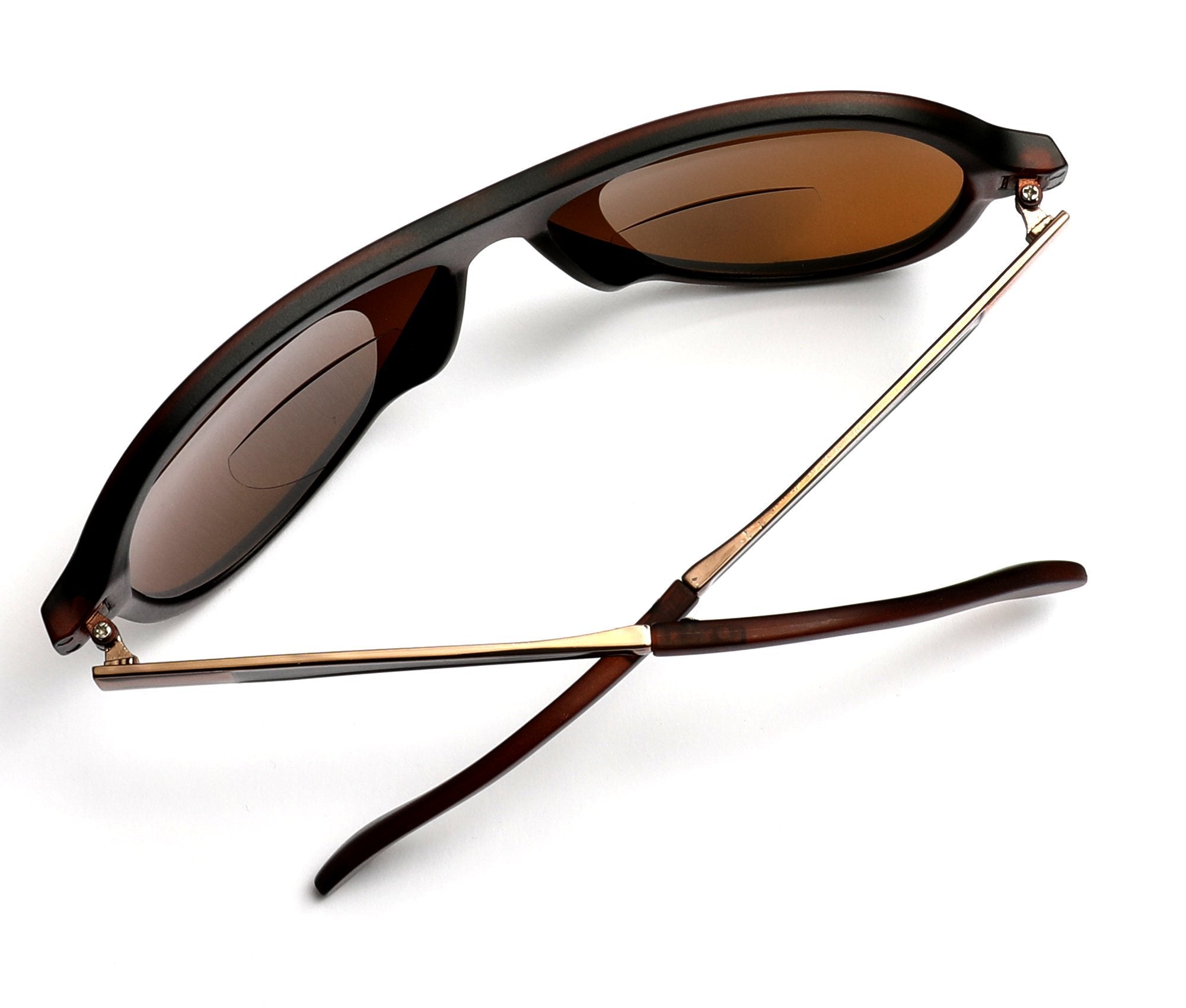 Mass Vision Full Lens Reading Sunglasses - No Bifocal, UV400 Protection, Includes Case & Cloth