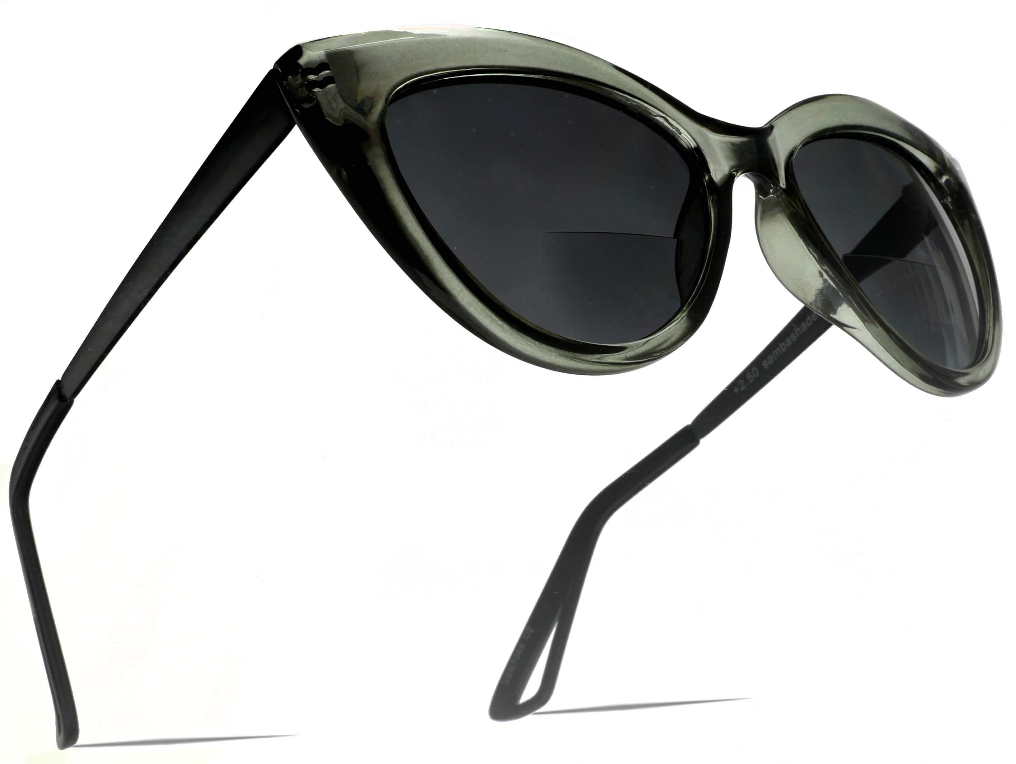  Bi-Focal SunReaders Fashion Cat Eye Sunglasses Oversized Women's CatEye Glasses Green