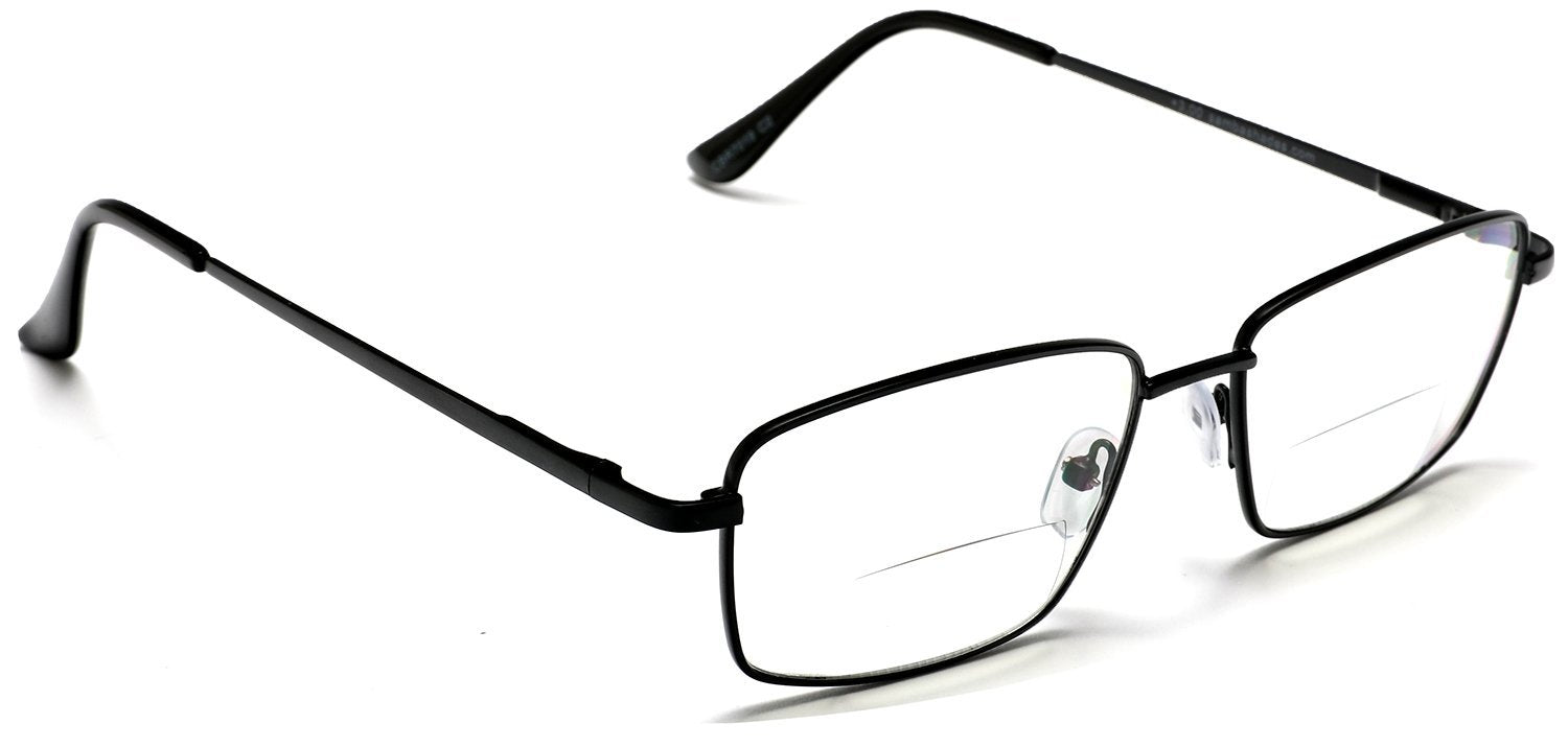 Black Mist Tango Optics Bi-Focal Text Readers Poly Carbonic Magnification Glasses Rectangle
