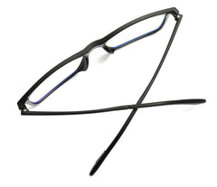Blue Blockers Computer Screen Horn Rimmed Glasses Anti Glare and Anti Scratch Break Resistant High Flexibility TR90 Black-Samba Shades