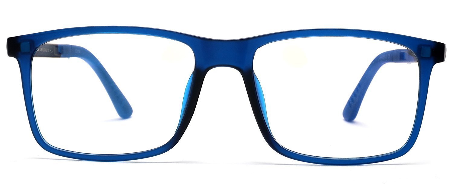 Blue Blockers Computer Screen Glasses Anti Glare and Anti Scratch Break Resistant High Flexibility TR90 Blue - Blue
