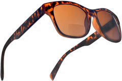 Bora Tortoise Bi-Focal Sun Readers Horn Rimmed Sunglasses Brown-Samba Shades