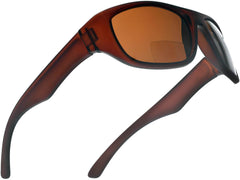 Brando Brenda Sports Bi-Focal Sun Readers Outdoor Comfort Sunglasses Brown-Samba Shades