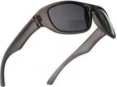 Brando Brenda Sports Bi-Focal Sun Readers Outdoor Comfort Sunglasses Gray-Samba Shades