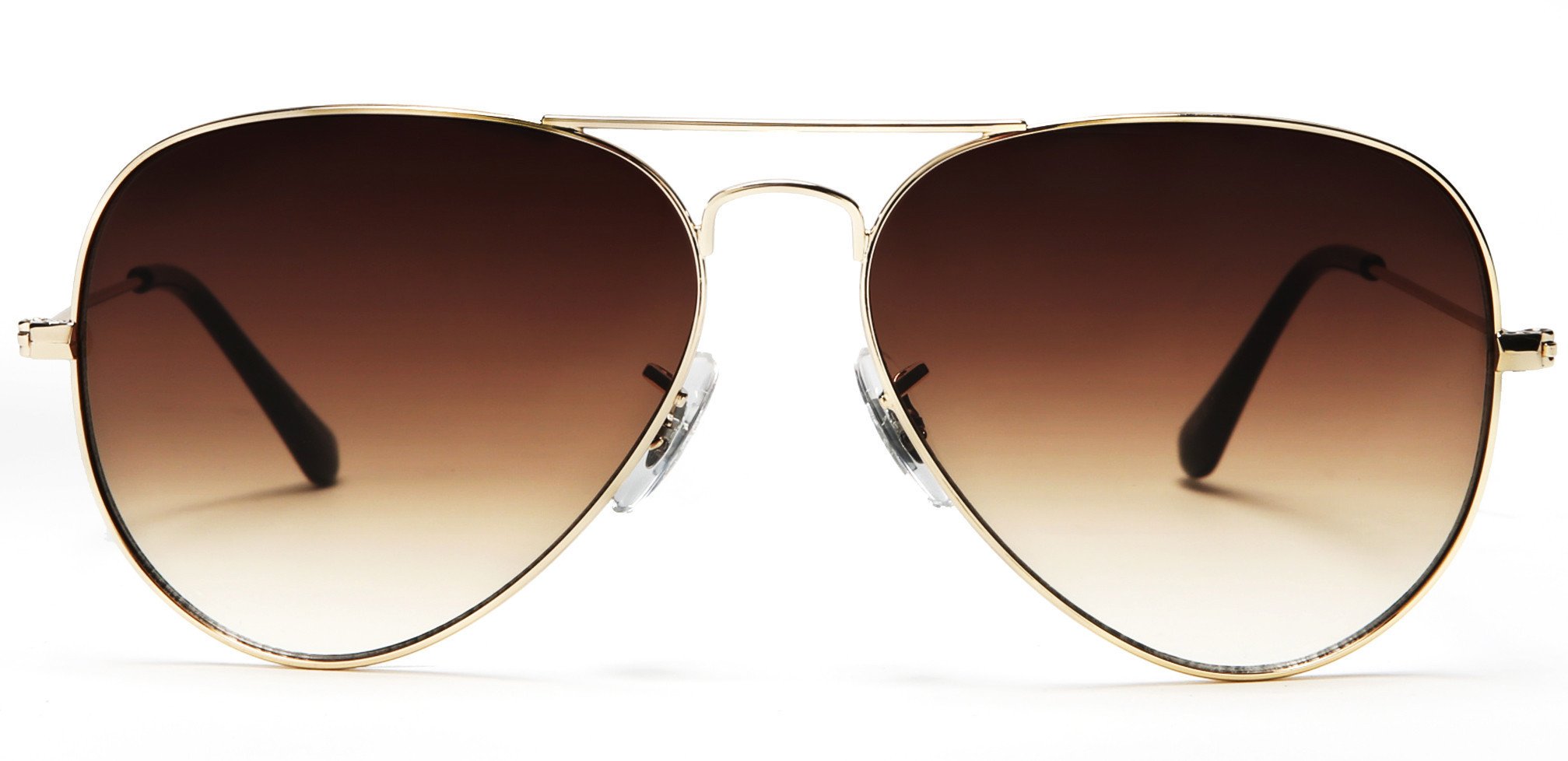 brown goggles Classic Pilot Military Sunglasses Brown Frame Brown Lens