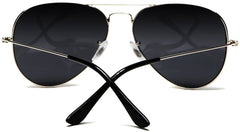 Classic Pilot Military Sunglasses Silver Fame Grey Lens - Glen & Ivy Sky Inspired-Samba Shades