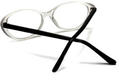Crystal Night Tango Optics Bi-Focal Clear Cat Eye Readers Magnification Glasses