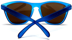 Don and Audrey Form Horn Rimmed Sunglasses Blue-Samba Shades