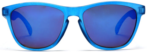 Don and Audrey Form Horn Rimmed Sunglasses Blue-Samba Shades