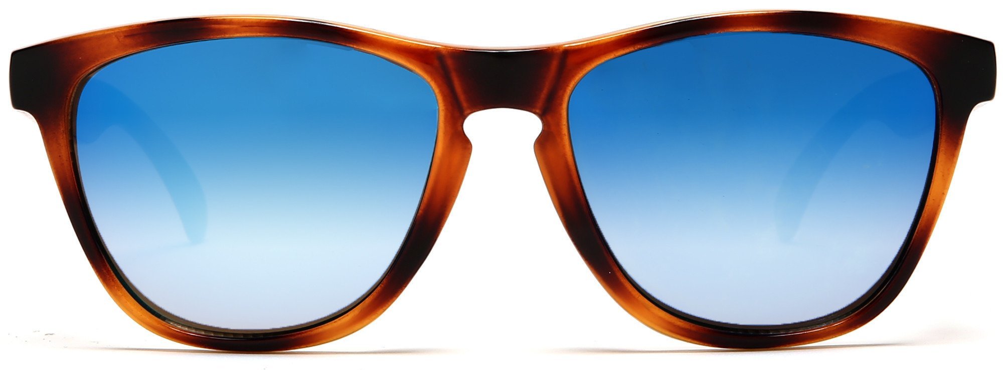 Don and Audrey Form Horn Rimmed Sunglasses Brown Orange-Samba Shades