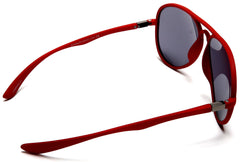 French Riviera Sport Pilot Military Carrera Sunglasses Unbreakable Rubber Frame Red-Samba Shades